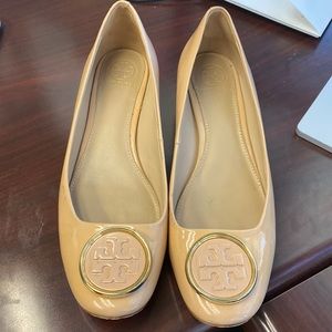 Tory Burch Patten Leather Ballerina Flats